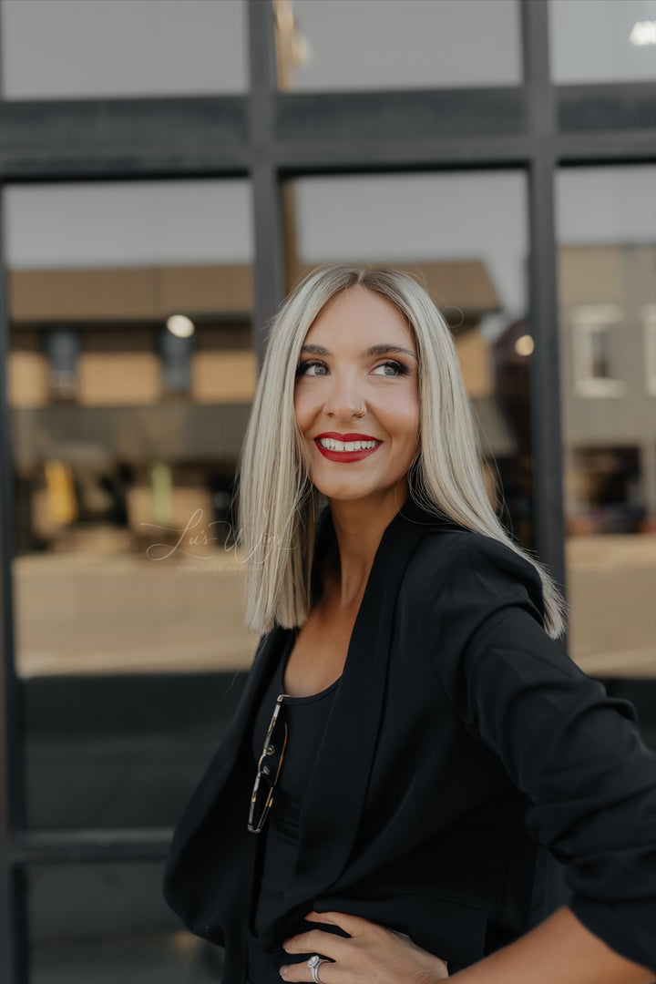 “Enid” 14” Lace Top Wig