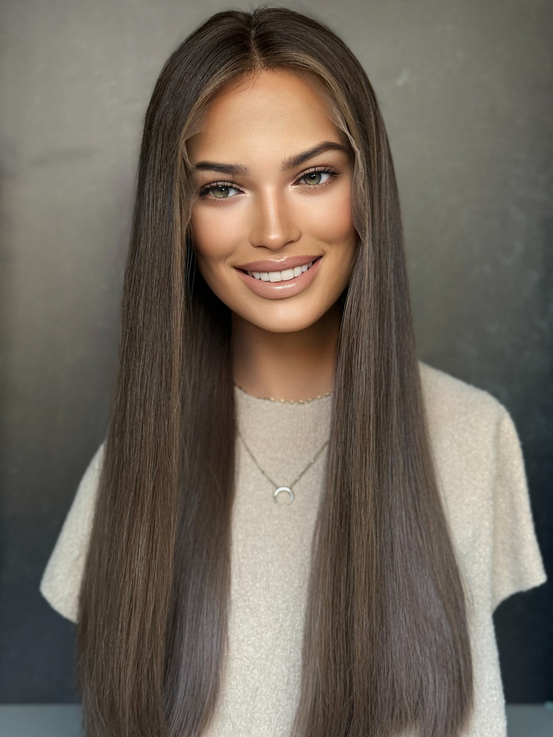 “Mocha Drift” [M] 23” Lace Top Wig