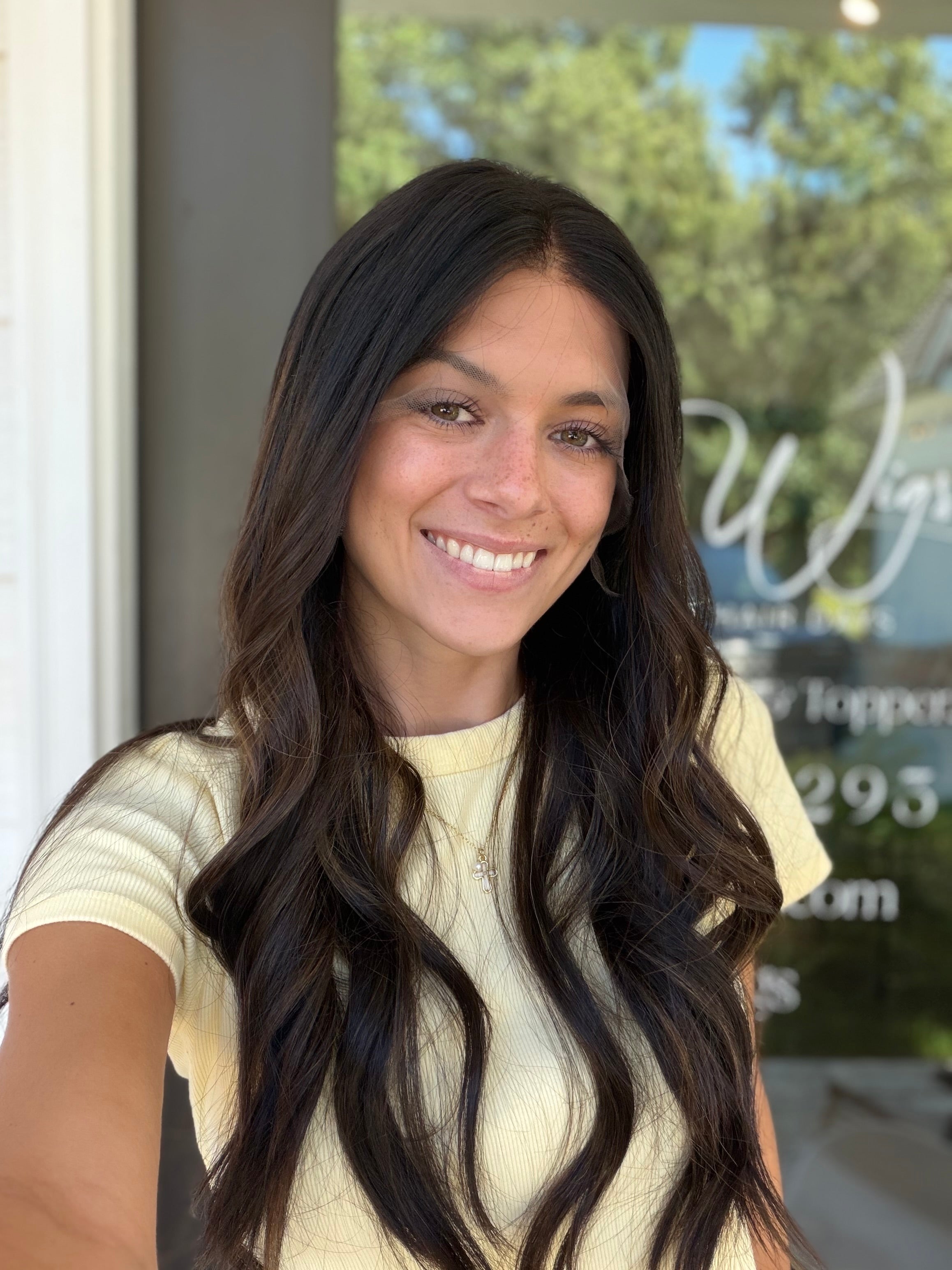 <b>Custom Balayage Jordyn</b><br> <I>Signature Mongolian Collection</I> <br> 24” Lace Top Wig
