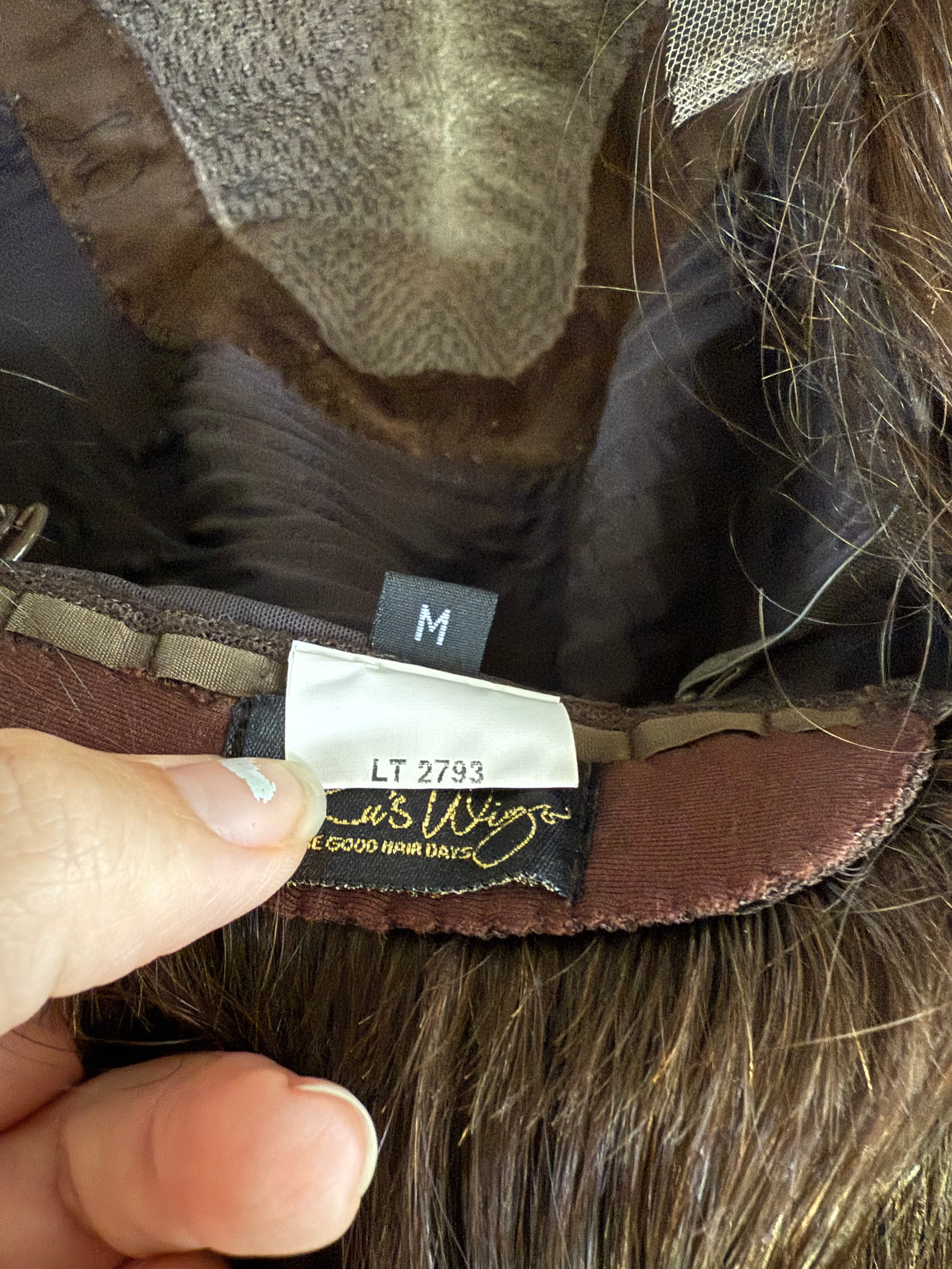 “LT2793” [M] 23” Euro lace top wig