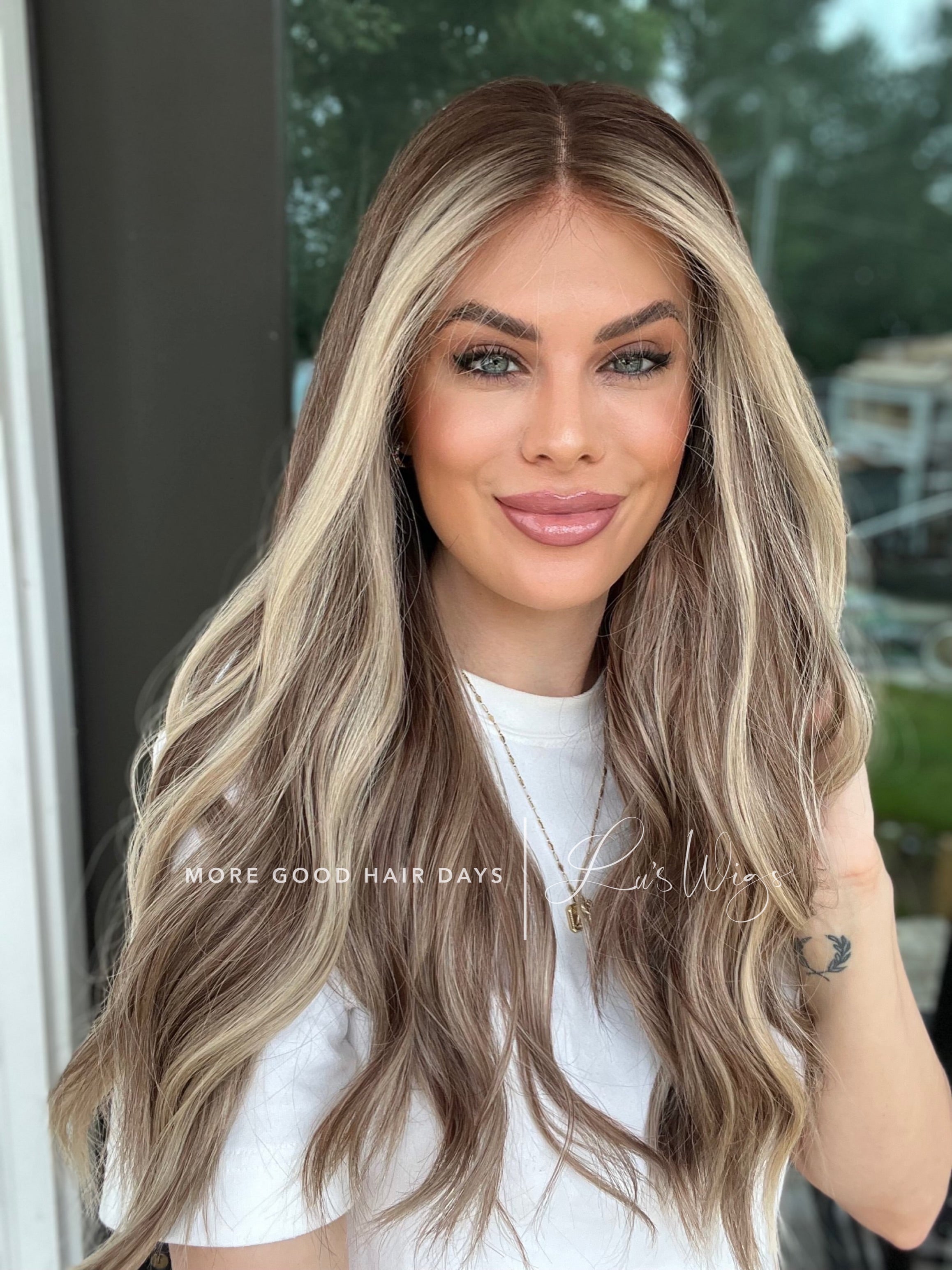 “B2297” [S] 24” Lace Top Wig With Cotton Liner