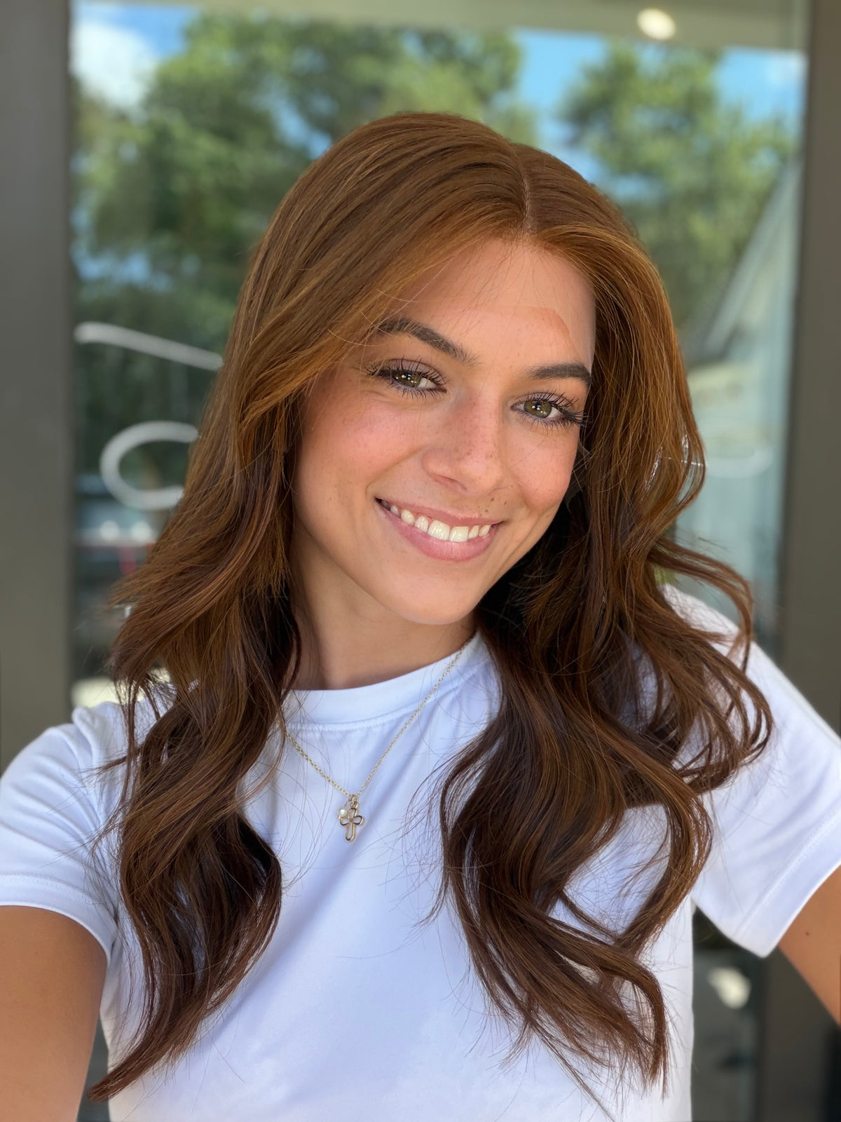 <b>Auburn</b><br><u>m</u> <br> <l>Signature Mongolian Collection</l> <br> 20” Lace Top Wig