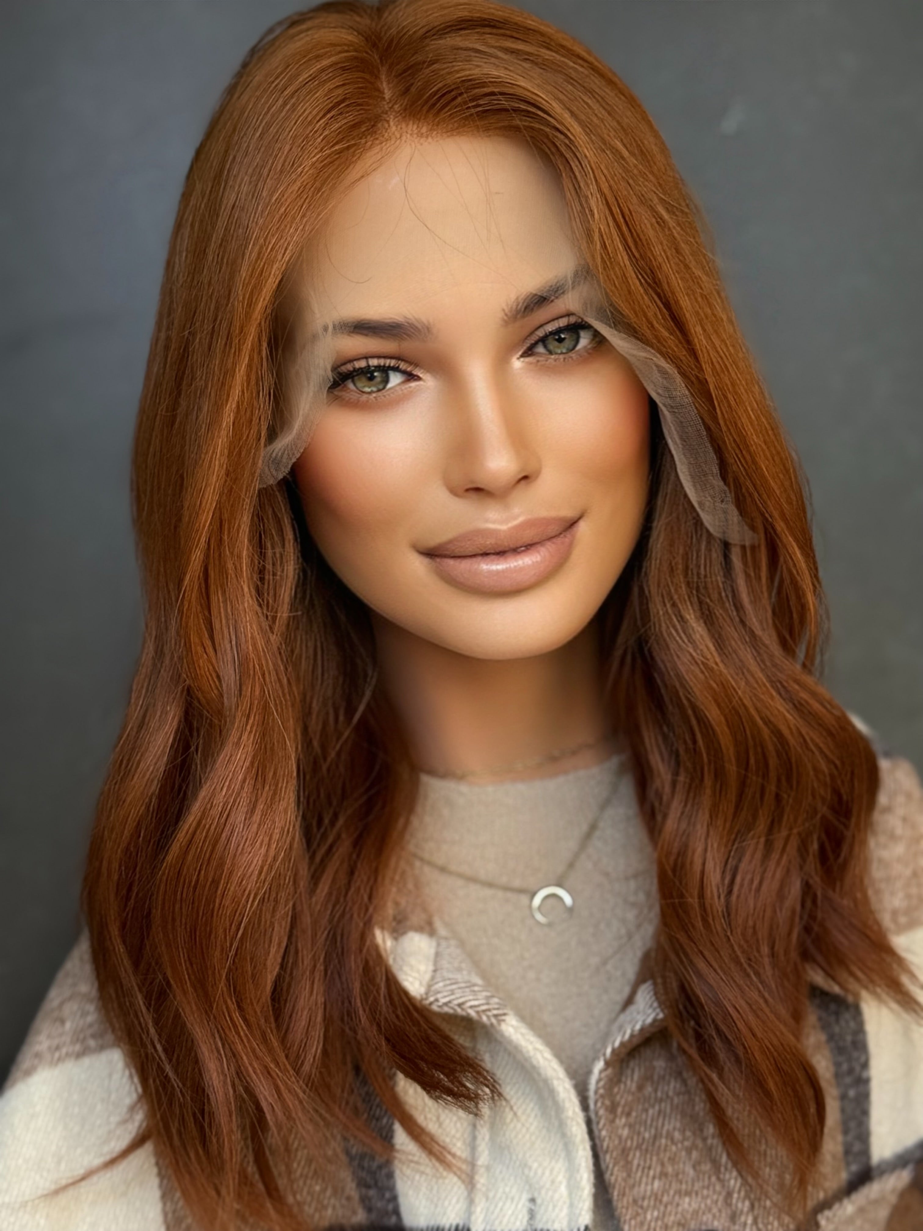 “Cowboy Copper” [M] 18” Lace Top Wig