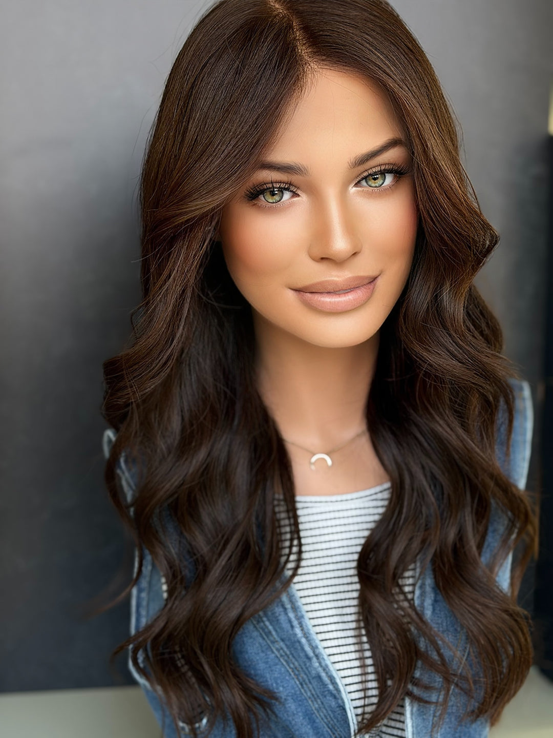 “Espresso” Glam Co. 22” Lace Top Wig