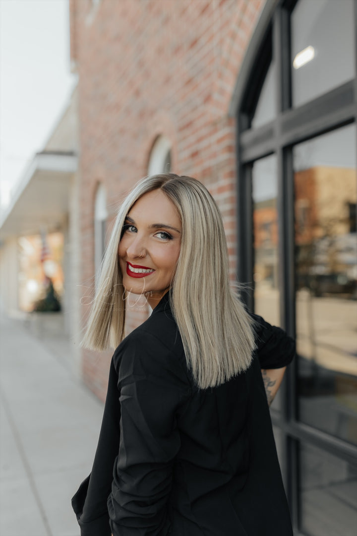 “Enid” 14” Lace Top Wig