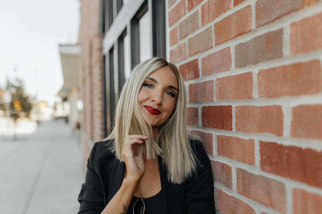 “Enid” 14” Lace Top Wig