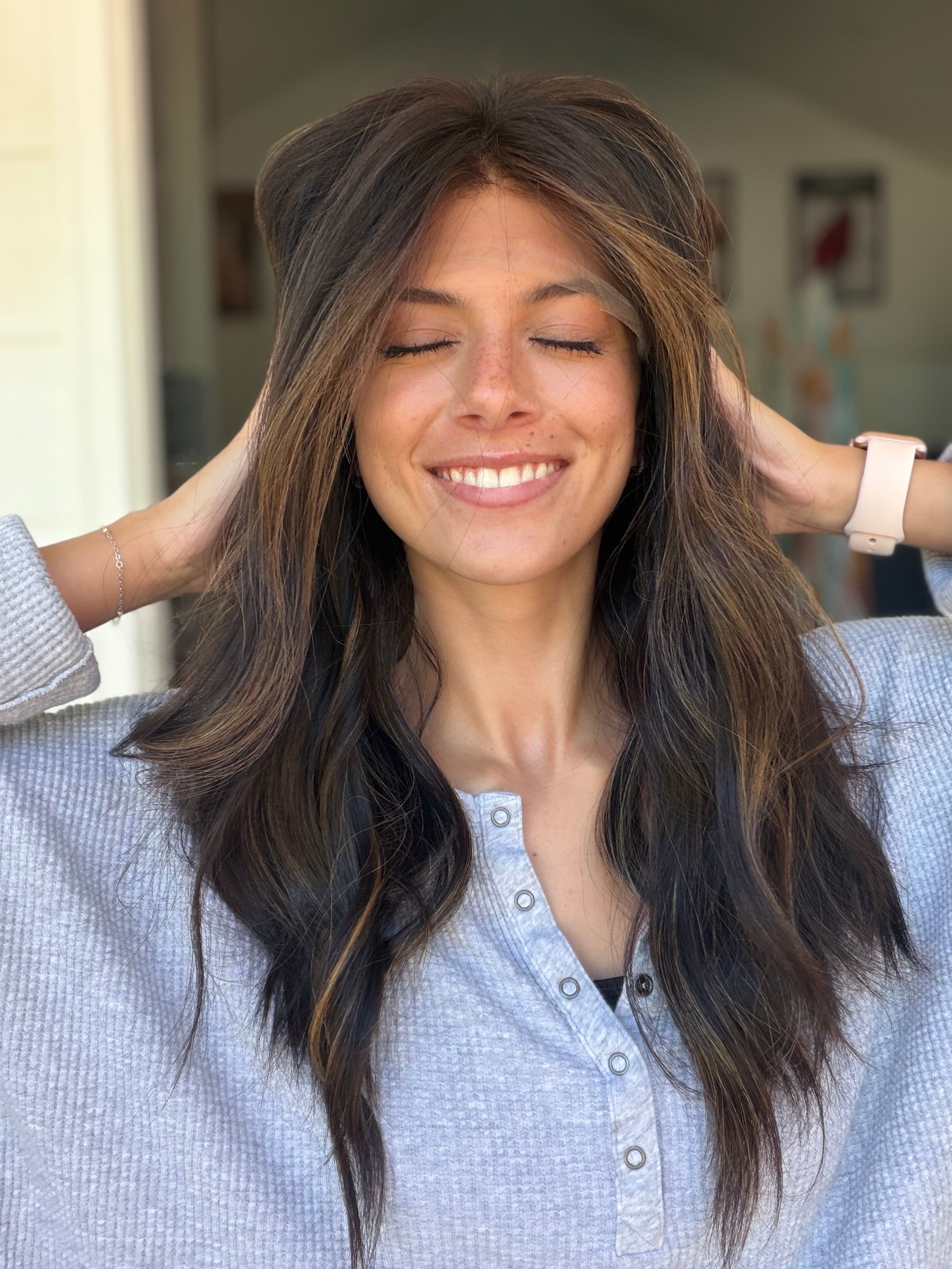 <b>Balayage Jordyn</b><br> <I>Signature Mongolian Collection</I> <br> 20” Lace Top Wig