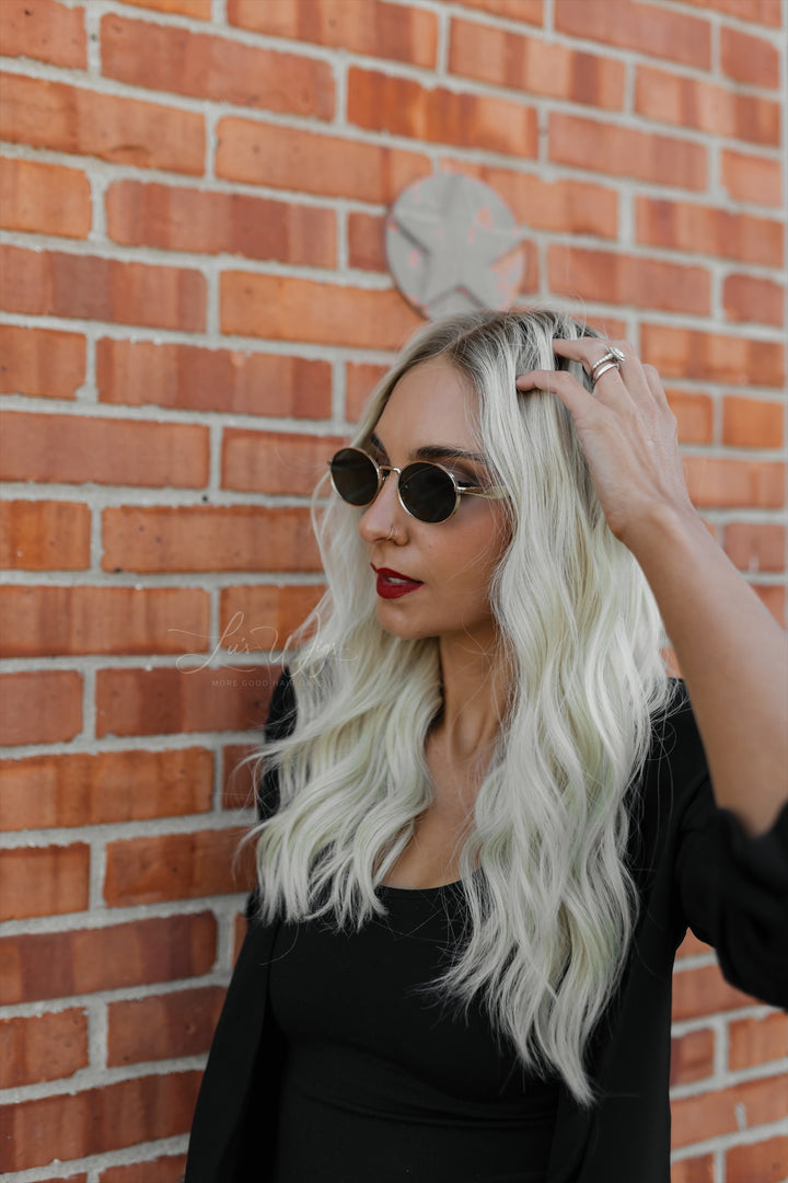 “Aurora” Glam Co. 20” Lace Top Wig