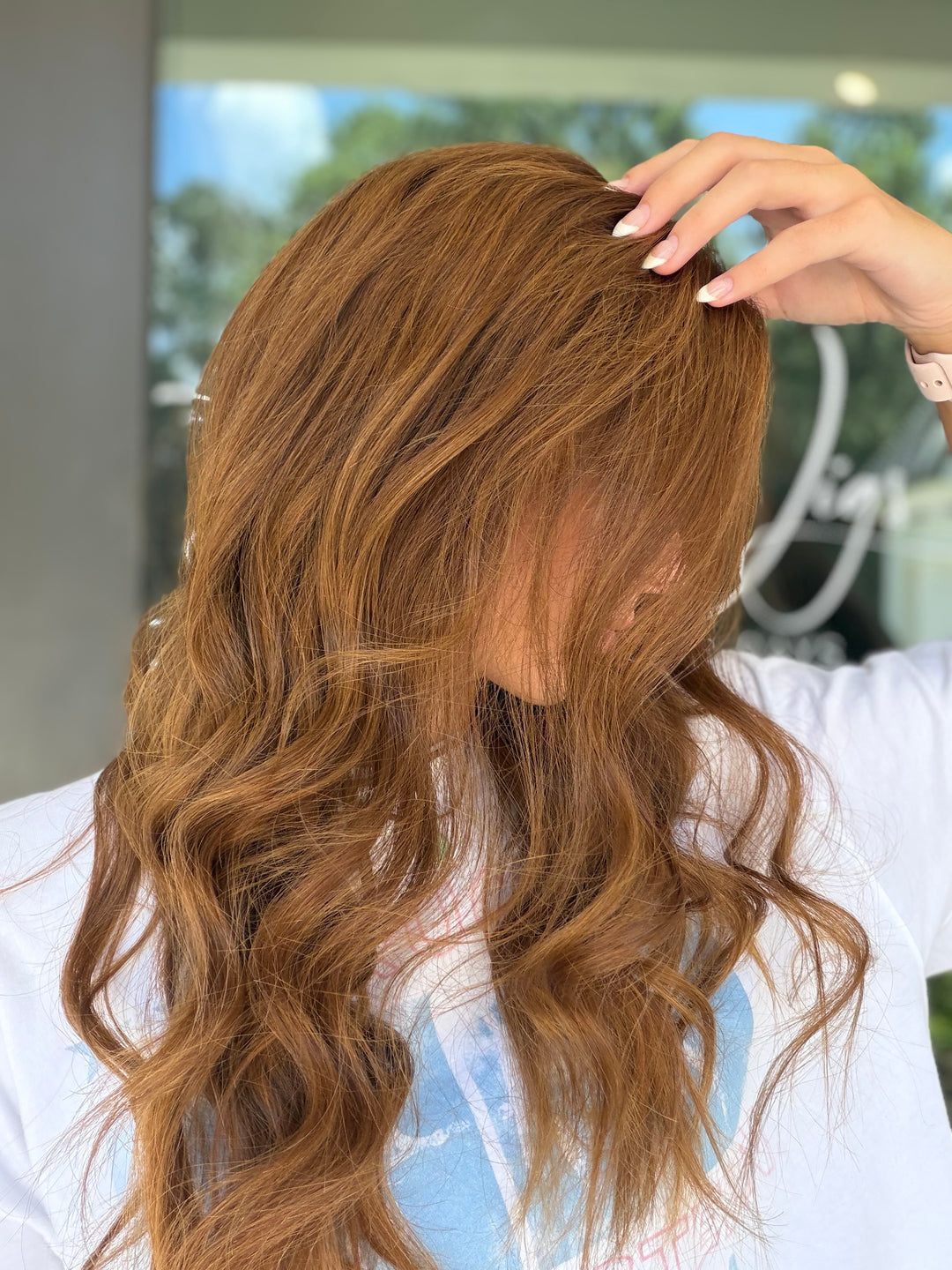 RESALE SS-0005 “Zoey” (M) 22” Lace Top Wig