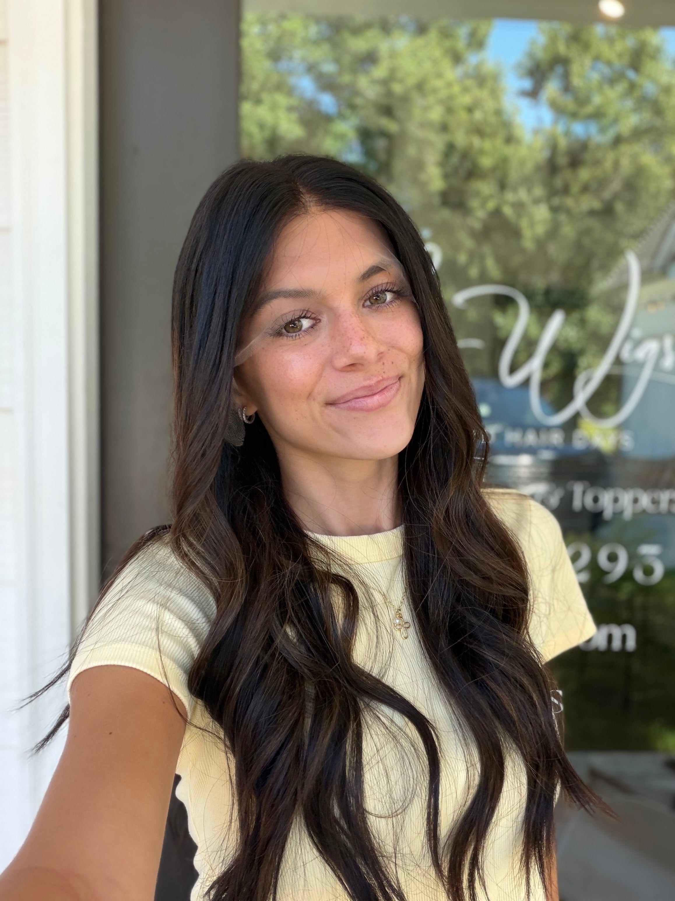 <b>Custom Balayage Jordyn</b><br> <I>Signature Mongolian Collection</I> <br> 24” Lace Top Wig