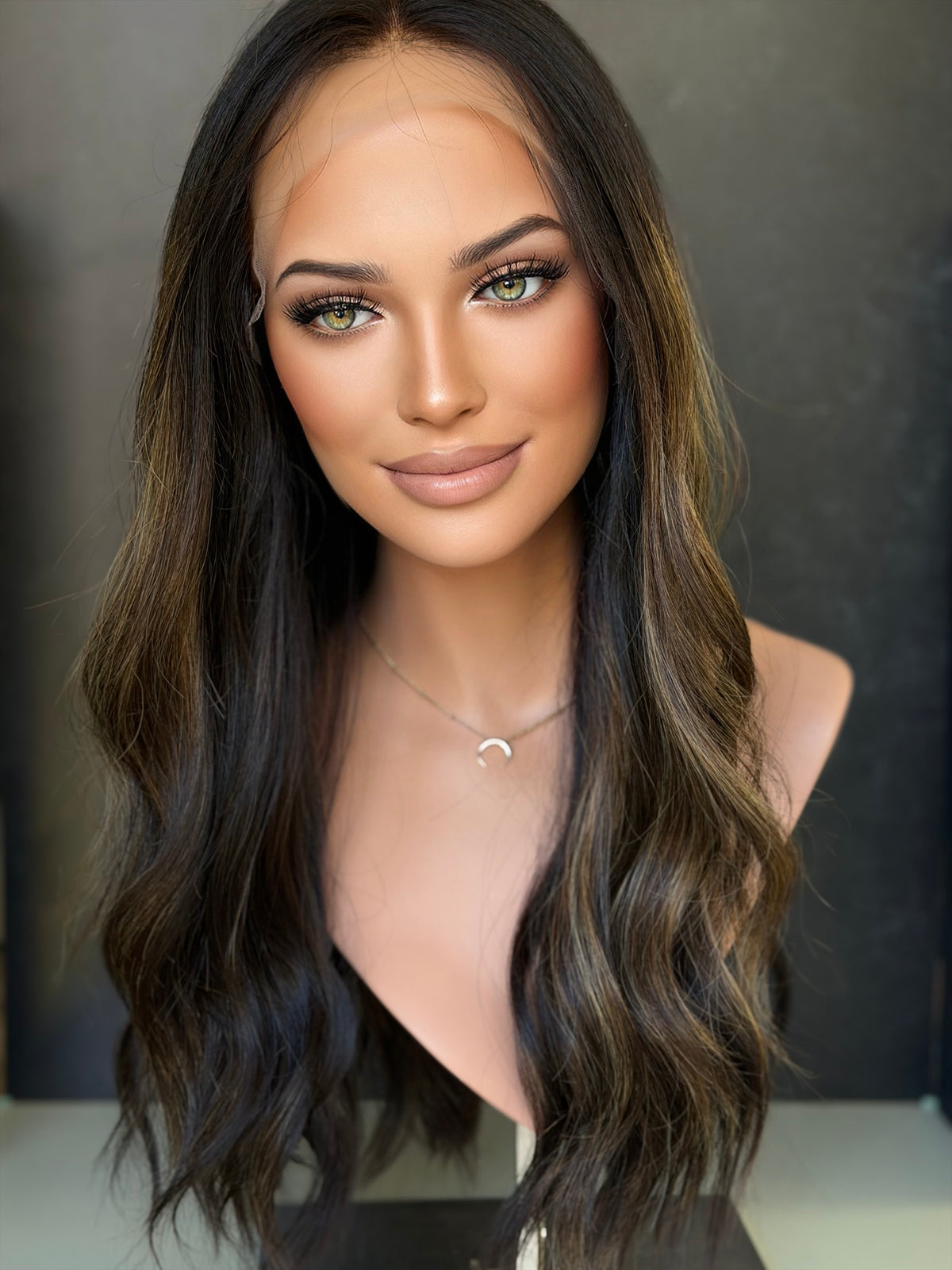 Custom Balayage Jordyn (L) · 24” Lace Top Wig · Signature Mongolian