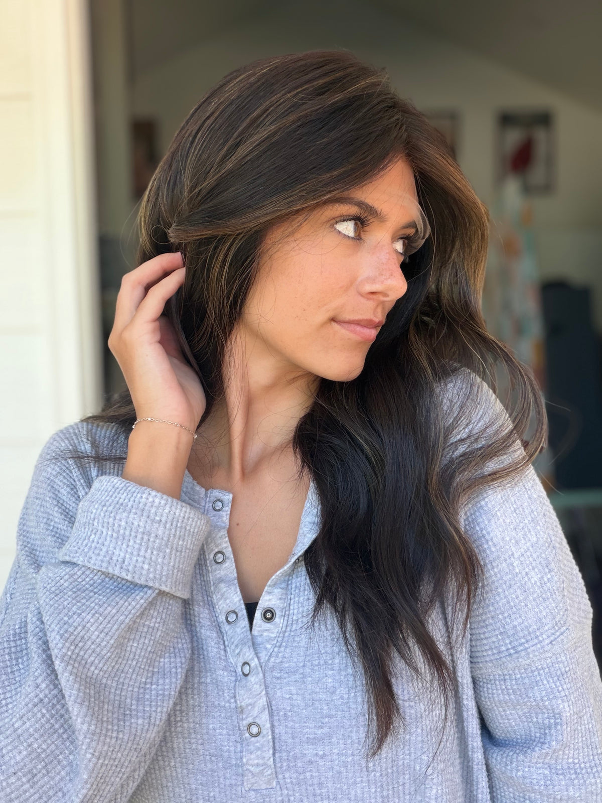 <b>Balayage Jordyn</b><br> <I>Signature Mongolian Collection</I> <br> 20” Lace Top Wig