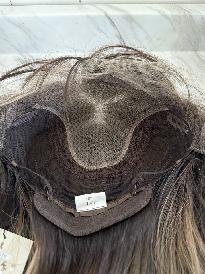 3071 (M) 18” Lace Top Wig