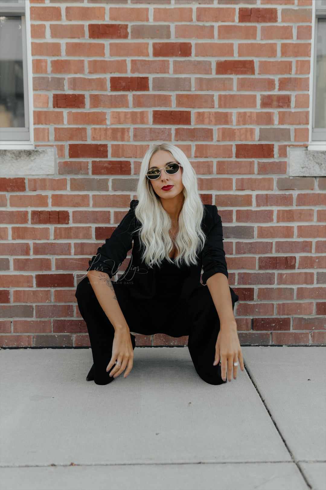 “Aurora” Glam Co. 20” Lace Top Wig