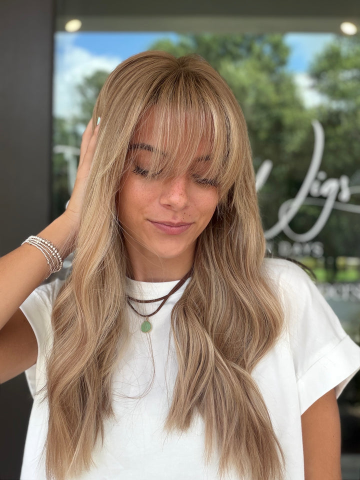 RESALE- 0008 "Golden Hour" (M) 20” Lace Top Wig