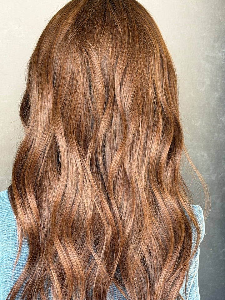 “Chocolate Brown” Glam Co. 18” Lace Top Wig
