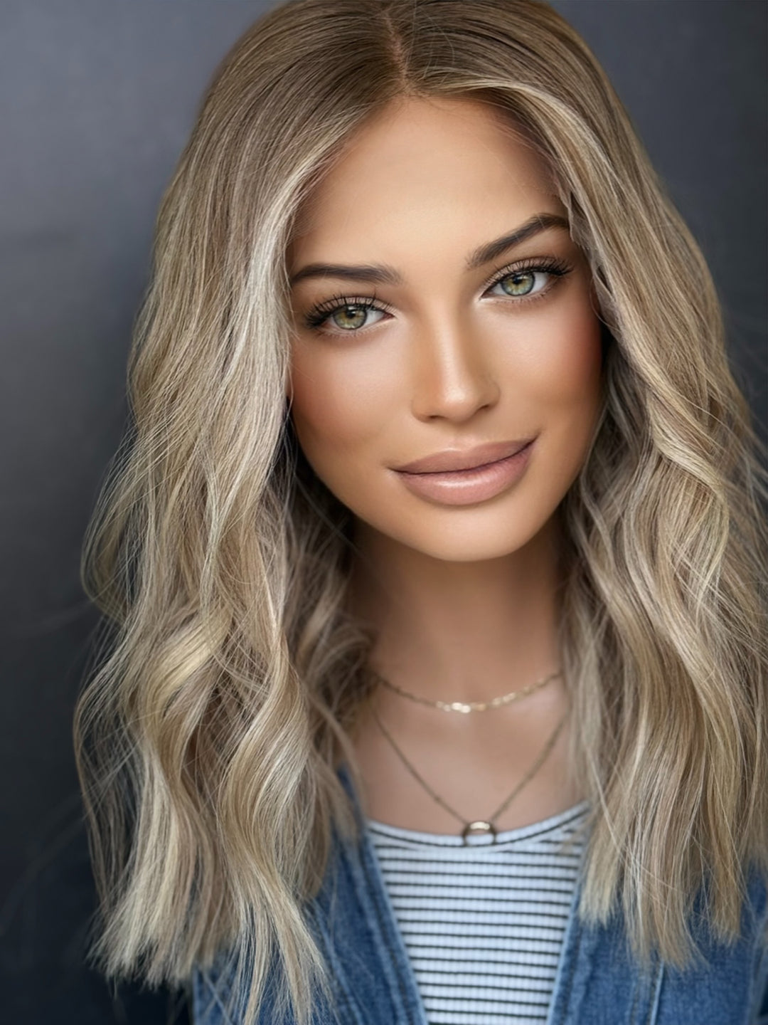 “Golden Hour” [L] 16” Lace Top Wig