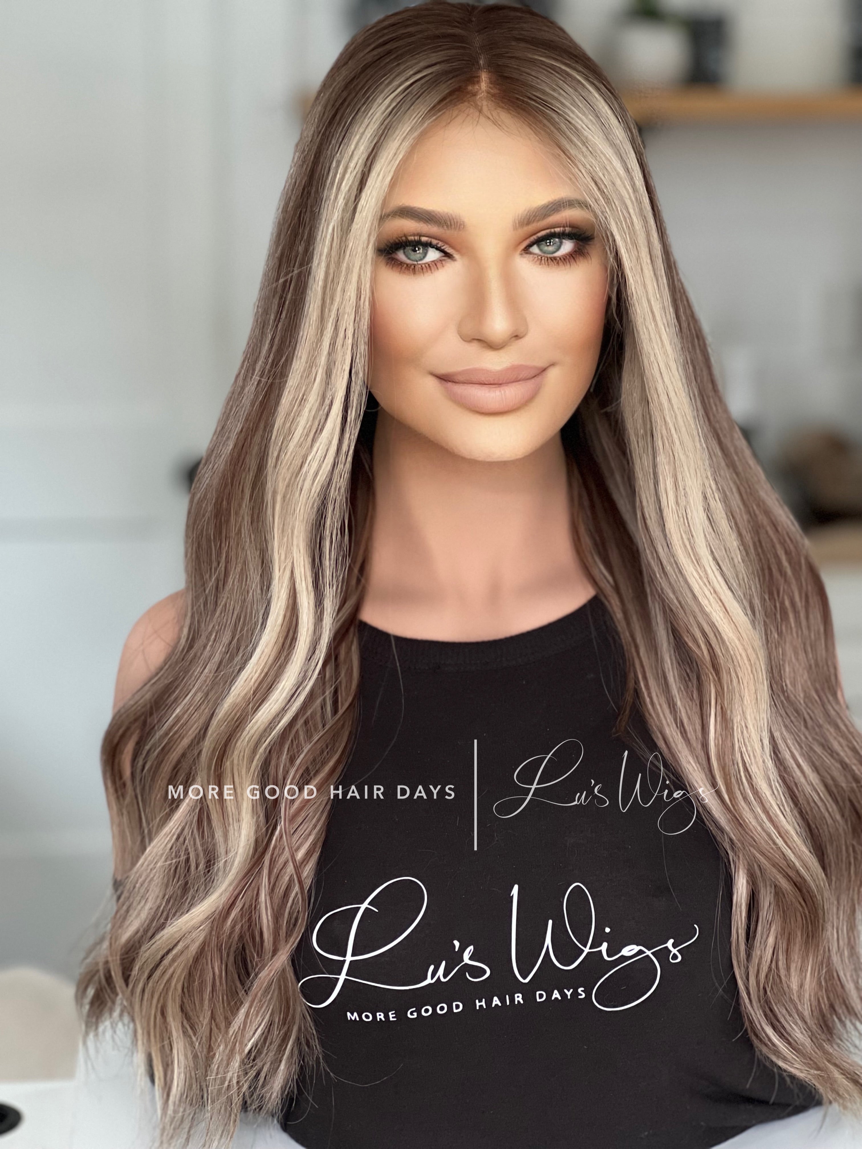 “B2297” [S] 24” Lace Top Wig With Cotton Liner