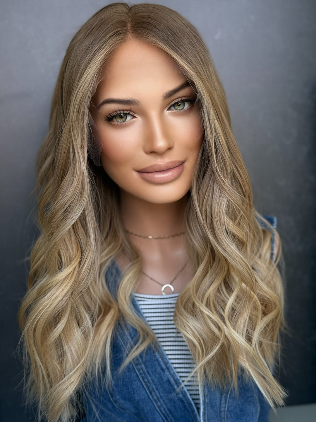 “Lori” [L] 21” Lace Top Wig