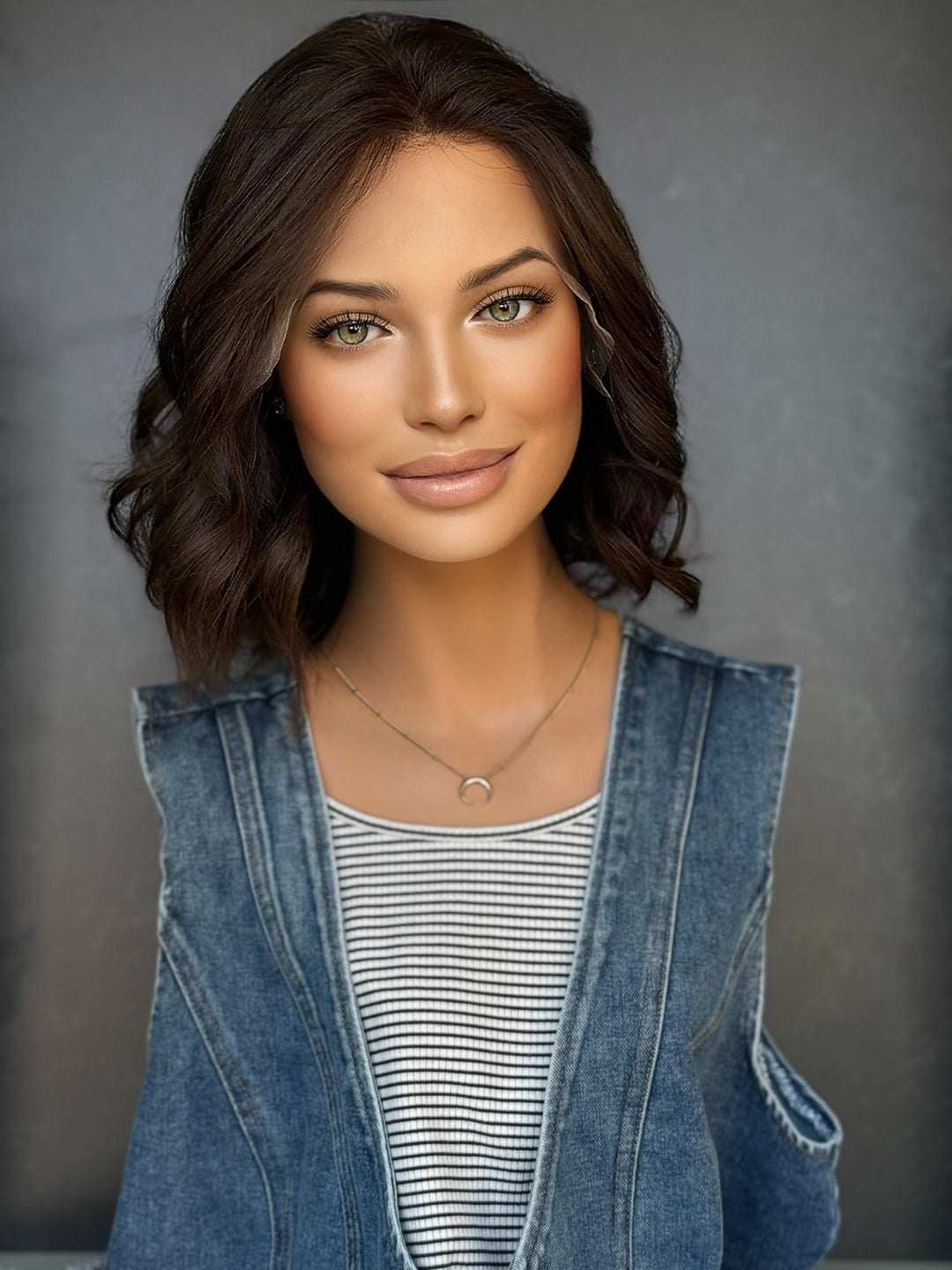 Medium Chocolate Brown [M] 13” Euro Co. Lace Top Wig