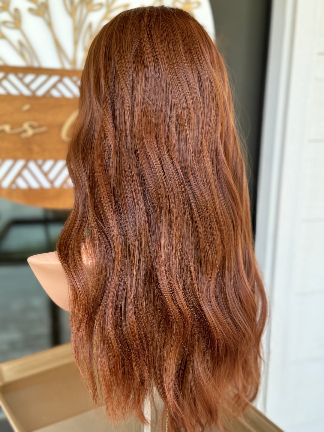 “Cowboy copper” [10x10] 23” Lace Top Topper