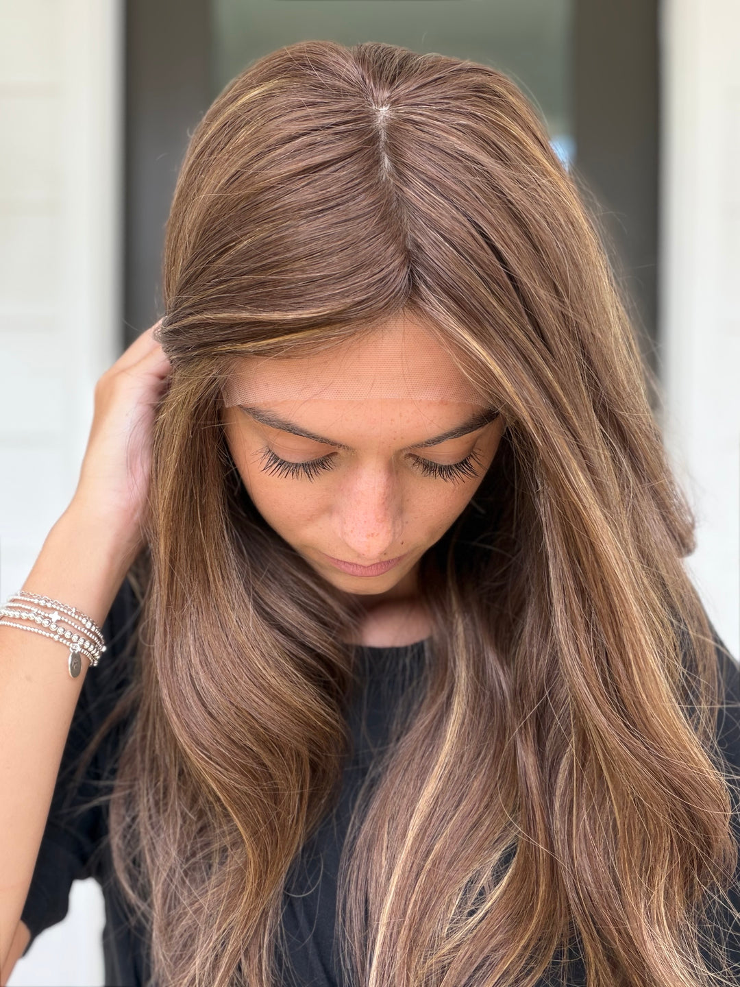 Tiffani (M) 22” Lace Front Silk Top Wig