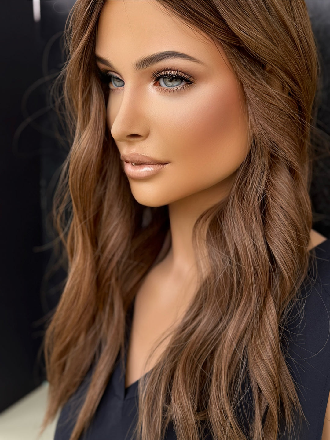 Warm Golden Brown [9x9] 18” Silk Top Topper