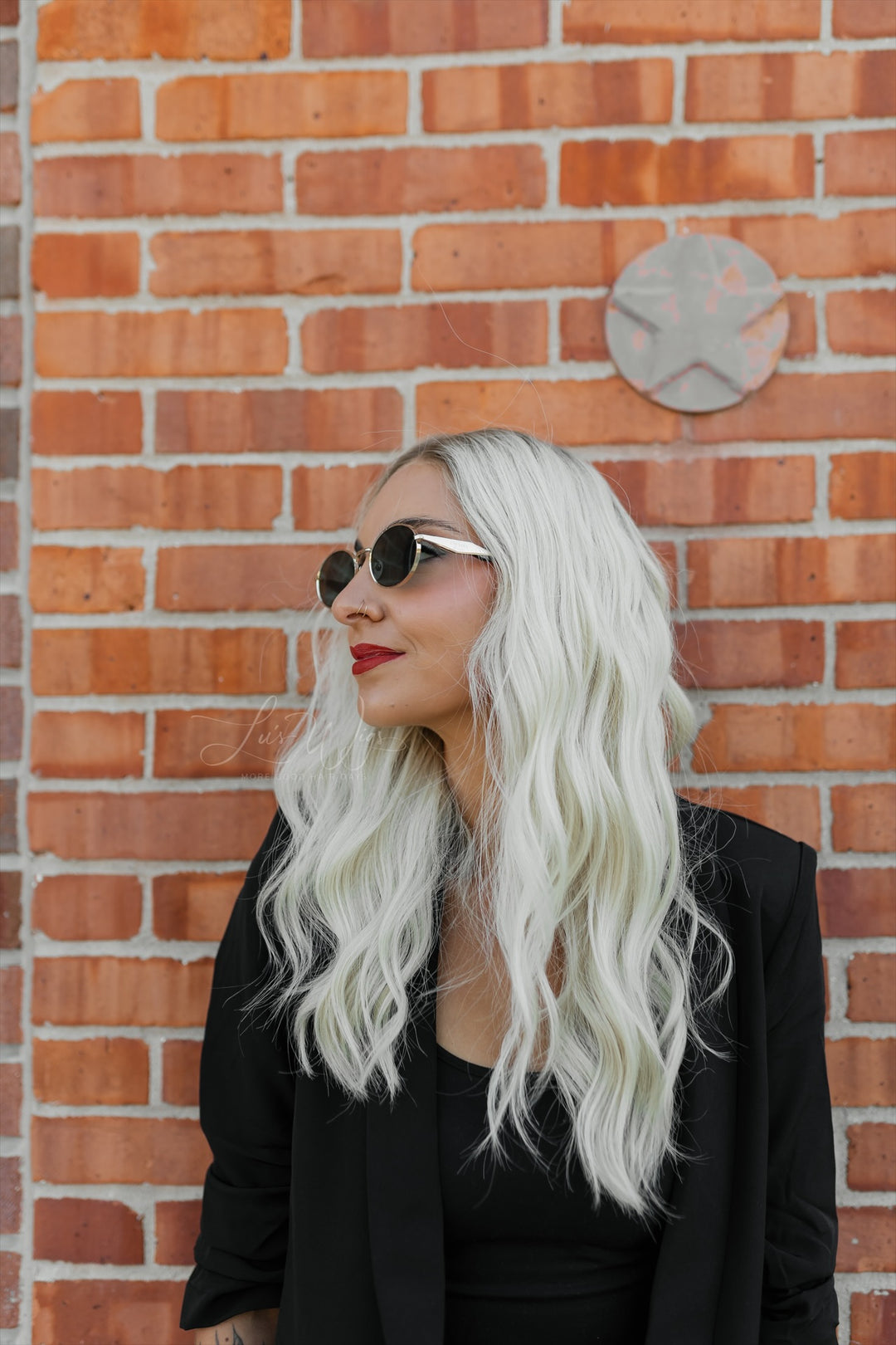 “Aurora” Glam Co. 20” Lace Top Wig