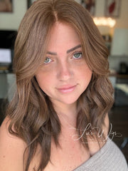 “Chocolate Brown” [L] 18” Lace Top Wig