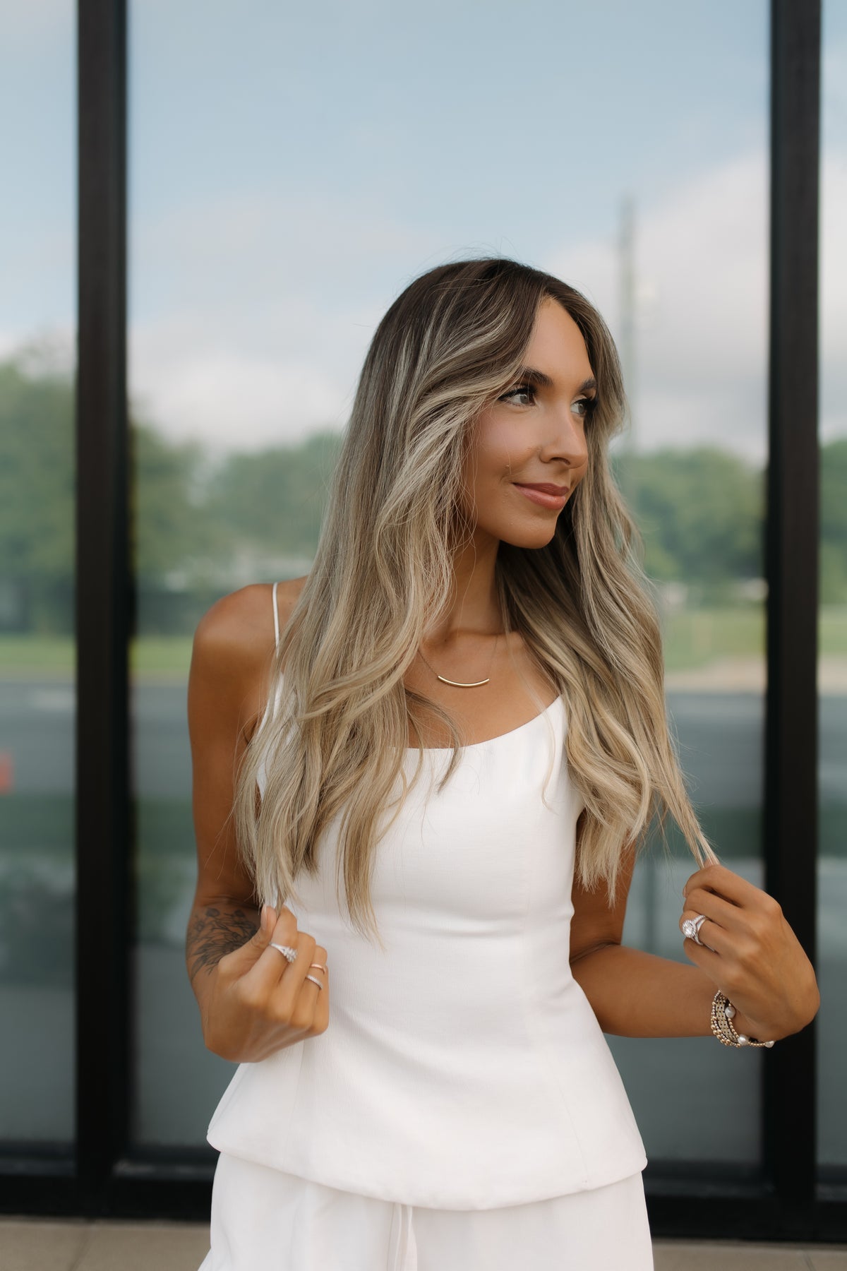 Danielle Ambassador 22" Mongolian Human Hair Lace Top Wig, photo 9 of 35