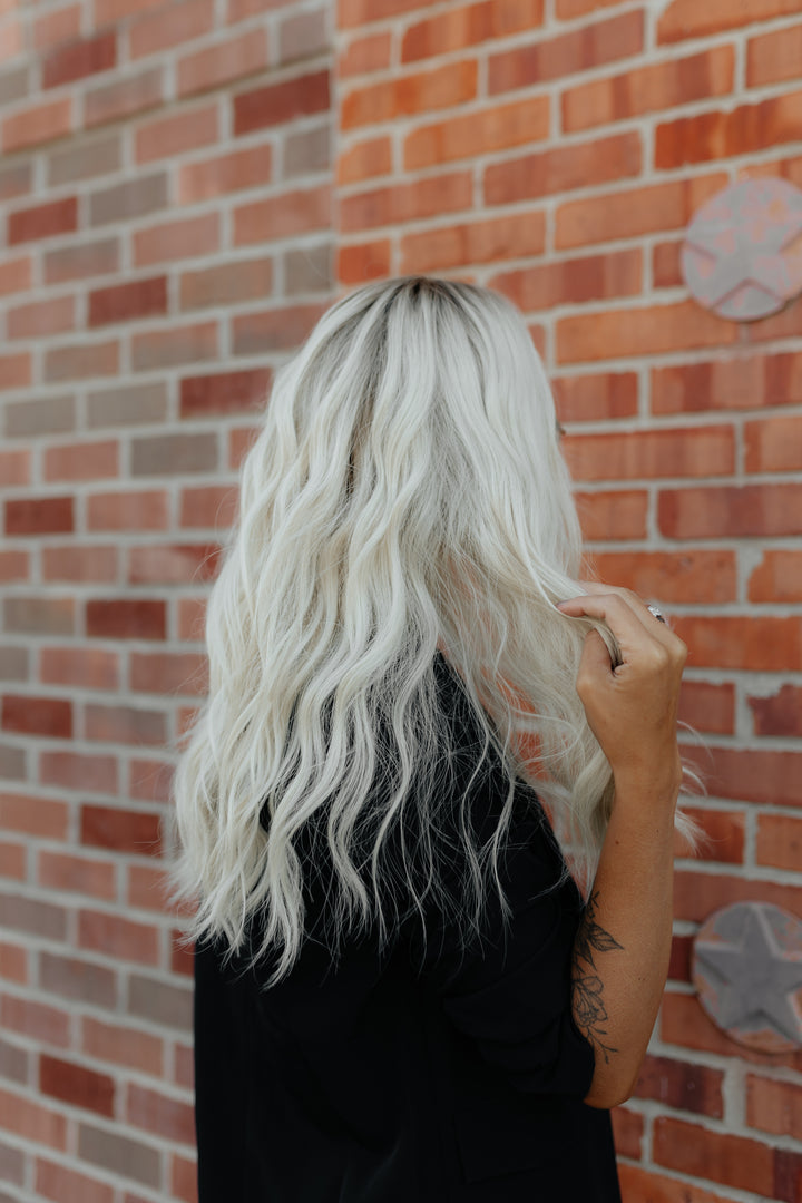 “Aurora” Glam Co. 22” Lace Top Wig