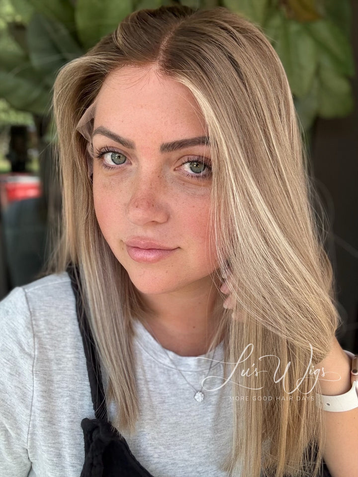 “Golden Hour” [XS] 16” Lace Top Wig