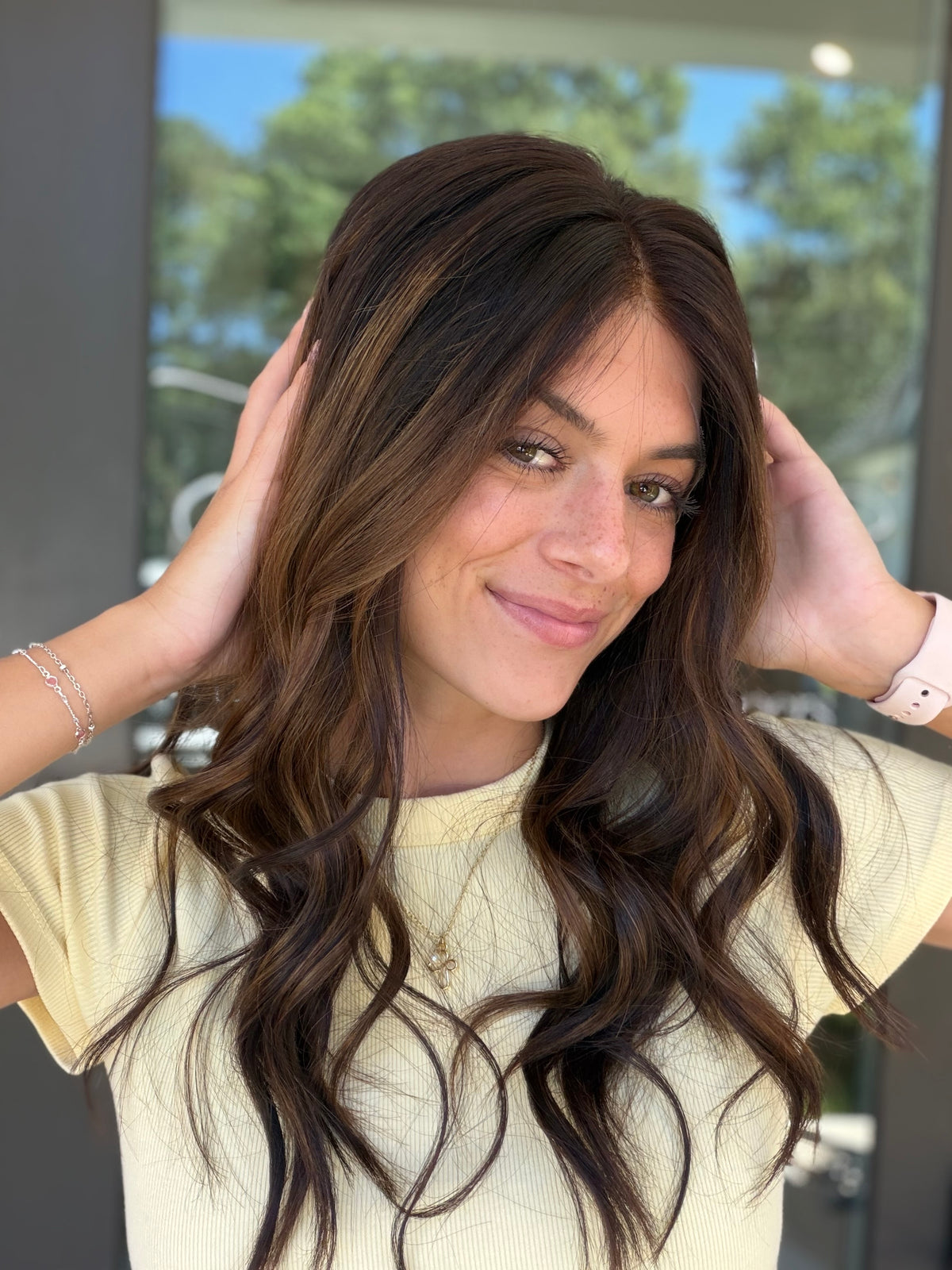 <b>Balayage Junie</b><br><u>L</u> <br> <l>Signature Mongolian Collection</l> <br> 20” Lace Top Wig