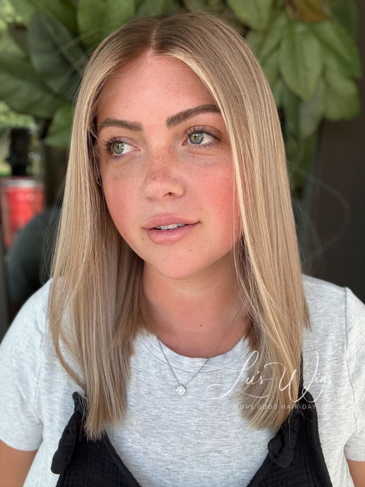 “Golden Hour” [XS] 16” Lace Top Wig