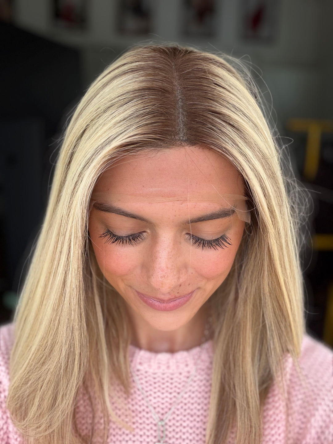 “Sandy” 14” [S] Lace top wig