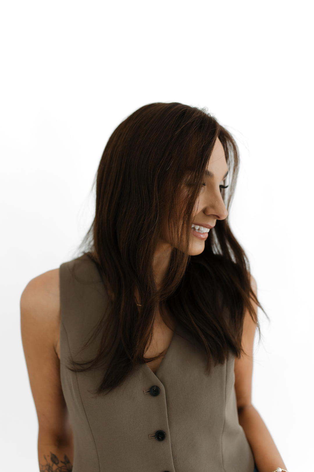 “Chocolate Brown” Glam Co. 18” Lace Top Wig