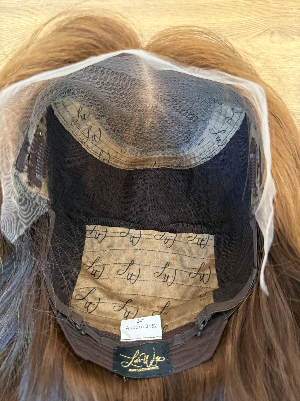 <b>Auburn</b><br><u>l</u> <br> <l>Signature Mongolian Collection</l> <br> 24” Lace Top Wig