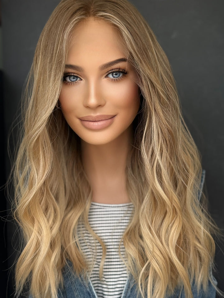 “Champagne smoke” [M] 21” Lace top wig