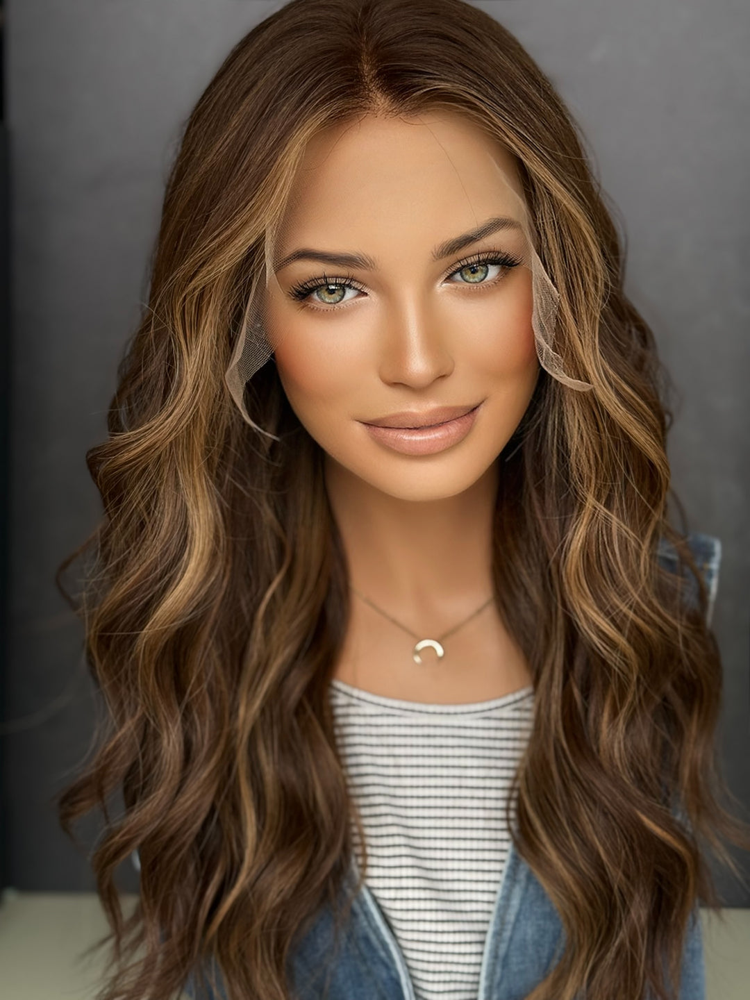 “Ella” [L] 22” Lace Top Wig