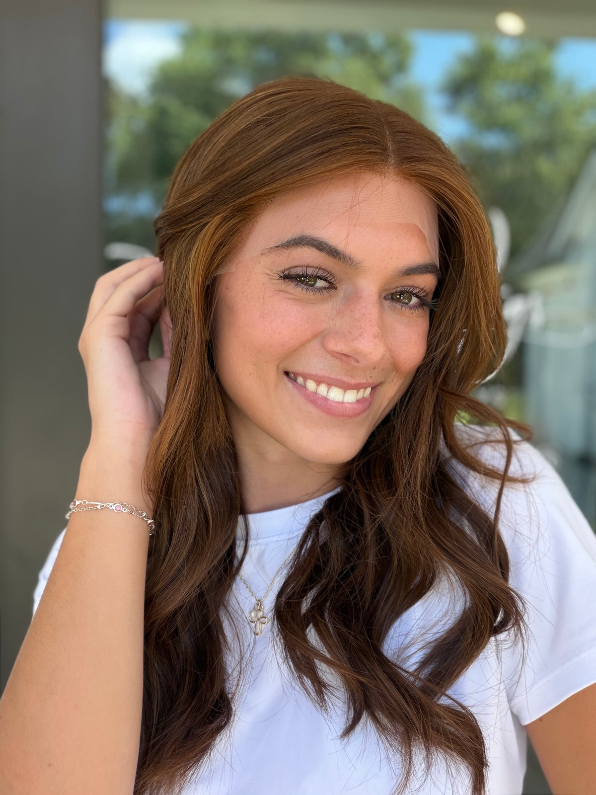 <b>Auburn</b><br><u>m</u> <br> <l>Signature Mongolian Collection</l> <br> 20” Lace Top Wig