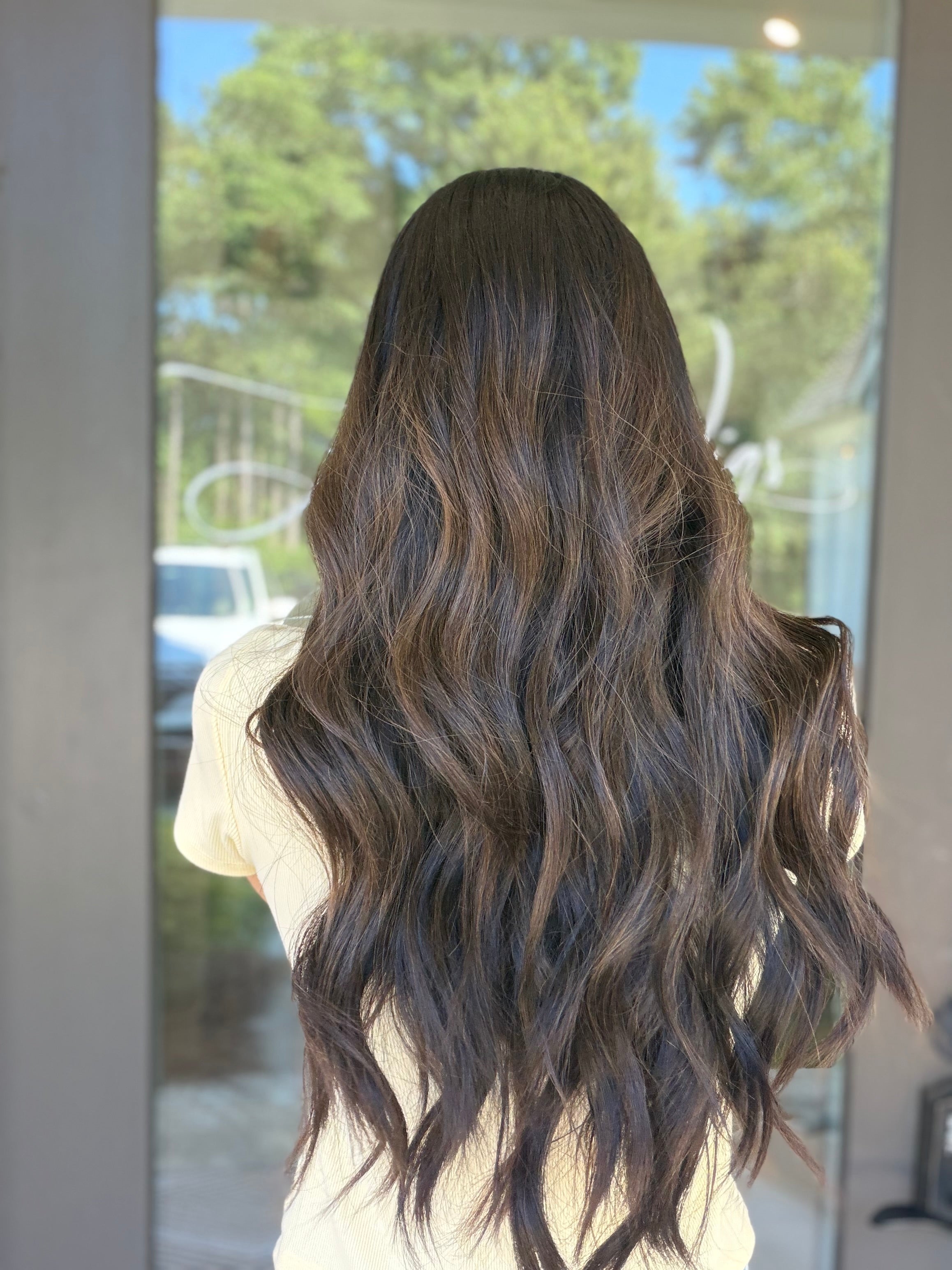 <b>Custom Balayage Jordyn</b><br> <I>Signature Mongolian Collection</I> <br> 24” Lace Top Wig