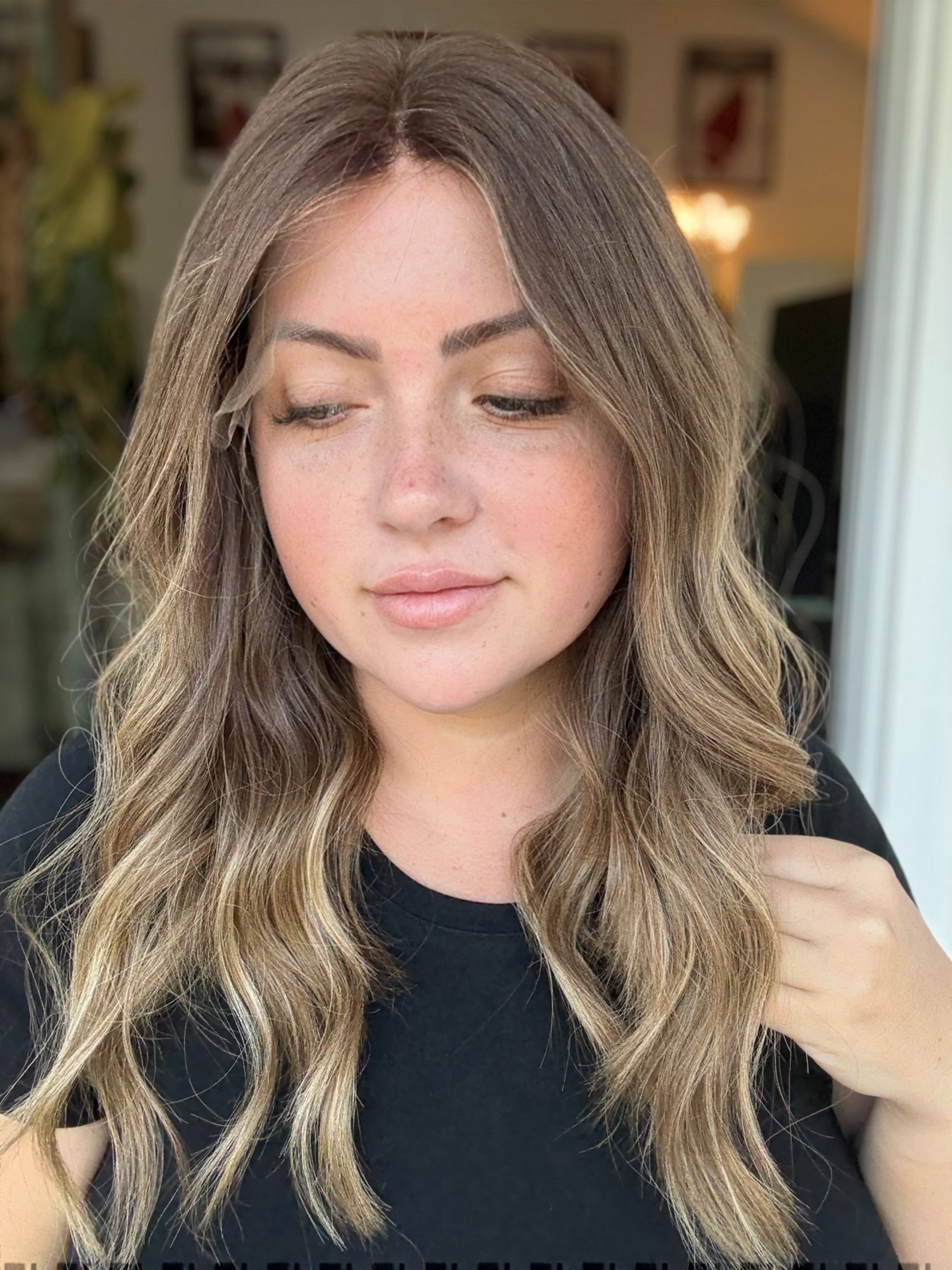 “Augusta” [S] 18” Premium Human Hair Lace Top Wig