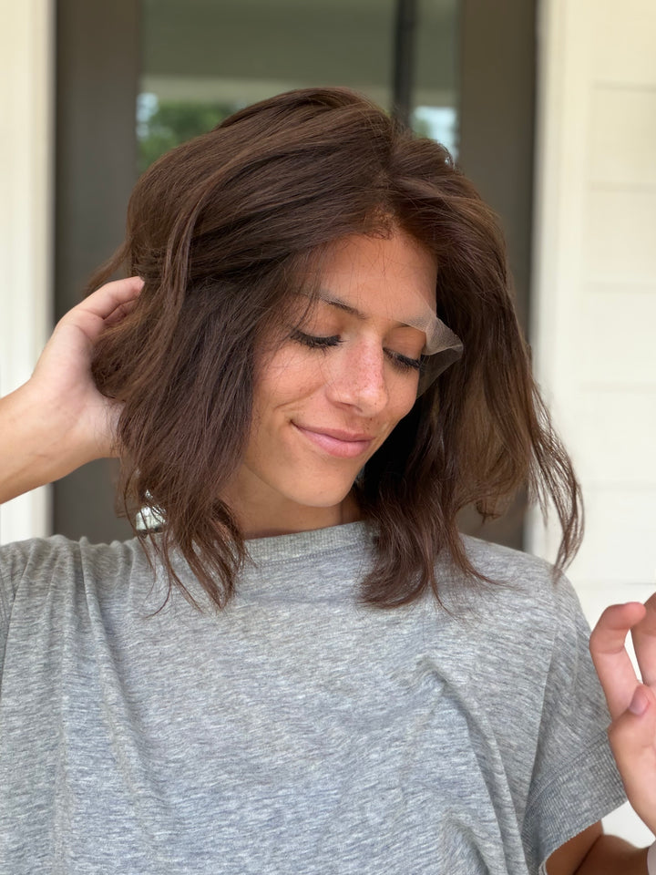 Medium Chocolate Brown [M] 13” Euro Co. Lace Top Wig