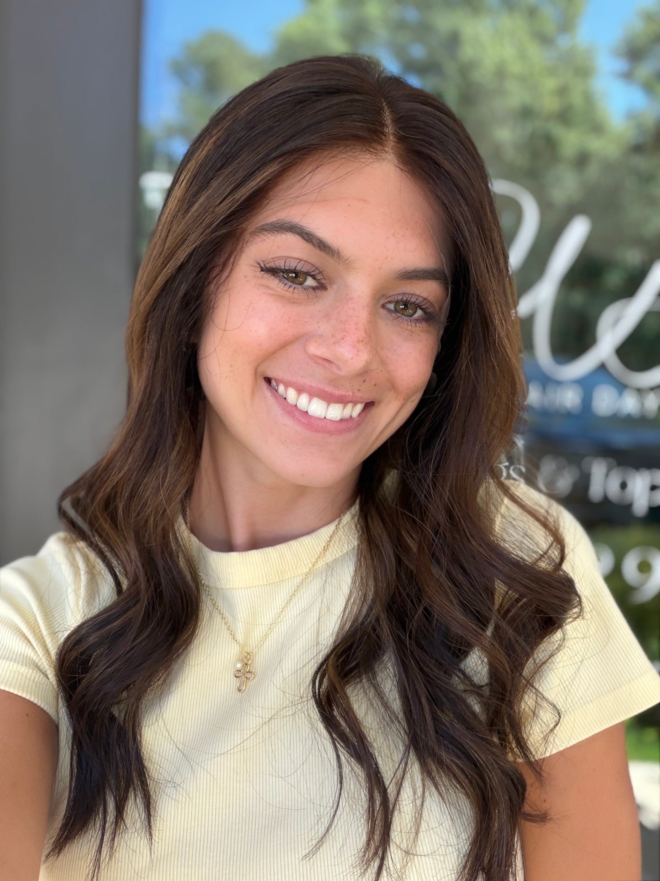 <b>Balayage Junie</b><br> <I>Signature Mongolian Collection</I> <br> 20” Lace Top Wig