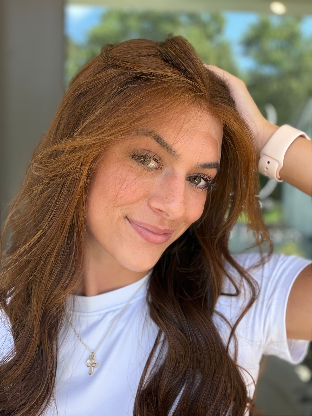 <b>Auburn</b><br><u>l</u> <br> <l>Signature Mongolian Collection</l> <br> 24” Lace Top Wig