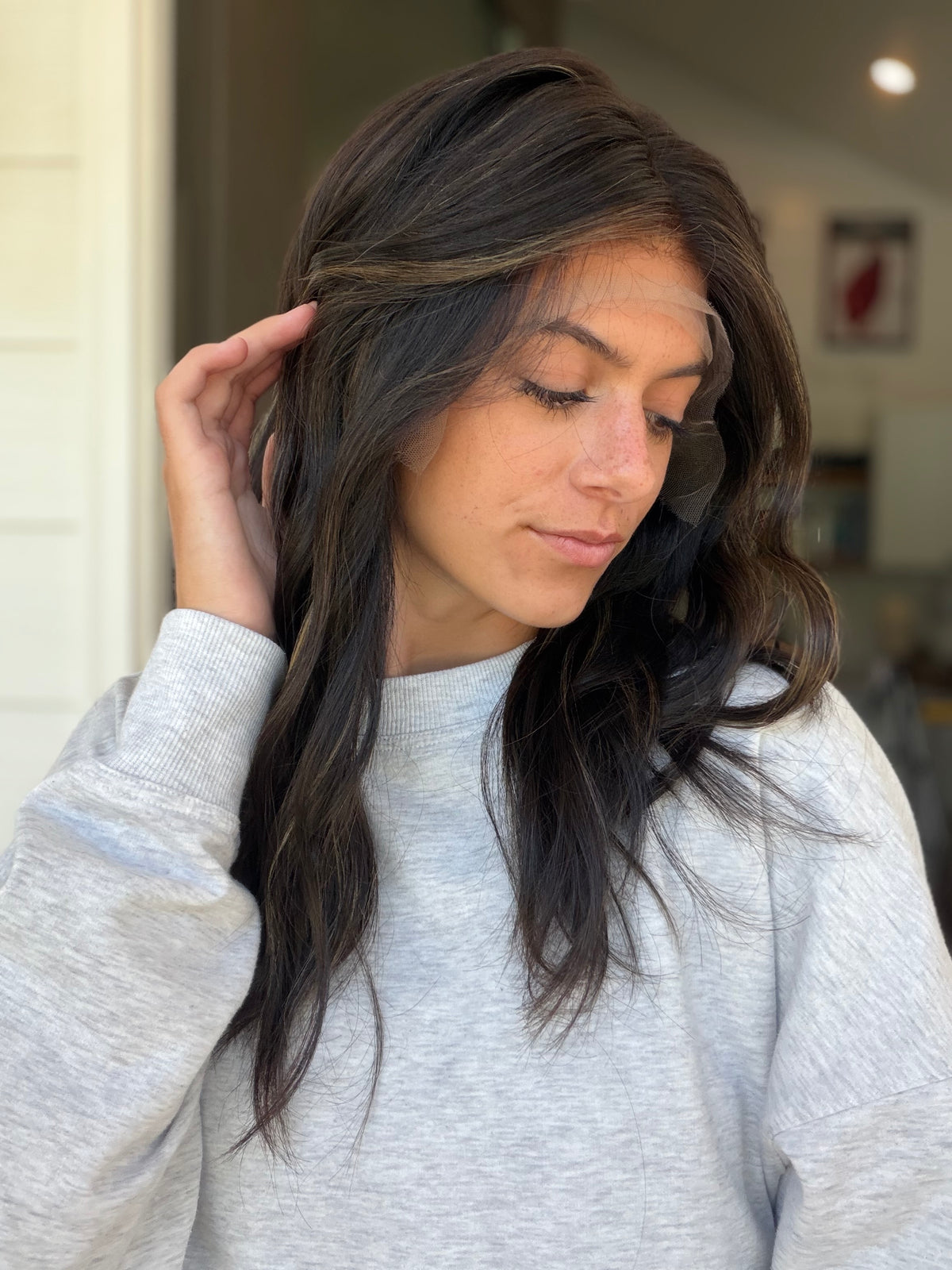 <b>Balayage Jordyn</b><br> <I>Signature Mongolian Collection</I> <br> 18” Lace Top Wig