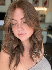 “Chocolate Brown” [L] 18” Lace Top Wig