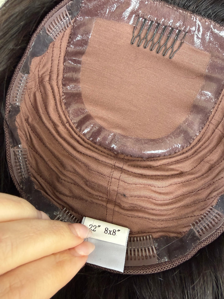 Halle [8x8] 22” Silk Top Topper