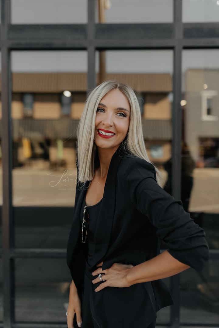 “Enid” 14” Lace Top Wig