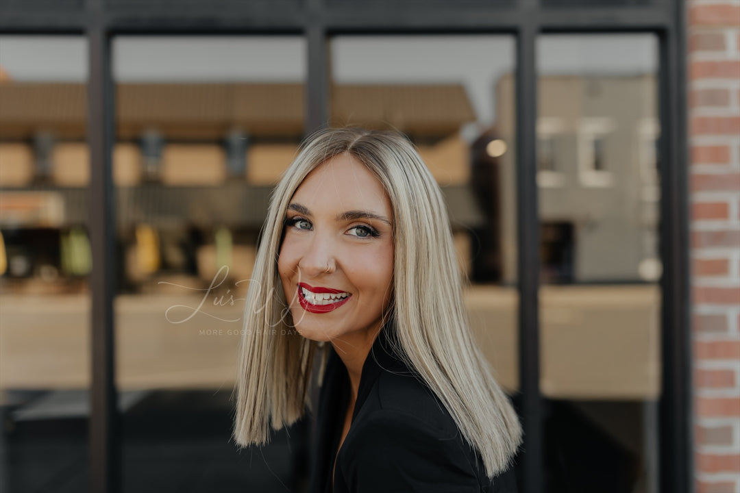 “Enid” 14” Lace Top Wig